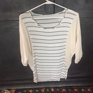 Red Haute 3/4 length sleeve top